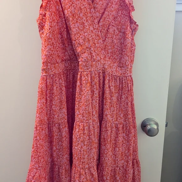 Rachel Zoe Pink Floral Ruffle Dress - Picture 3 of 5